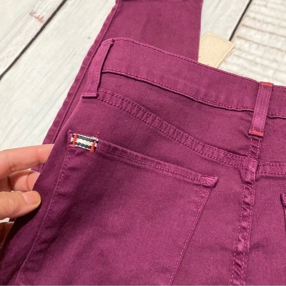 AO.LA by Alice + Olivia high rise skinny jeans in purple (currant) Size 29 NWT - Picture 11 of 16